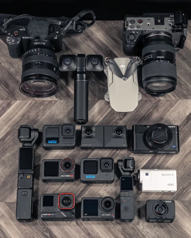 The cameras I own now. Mostly Sony and DJI🤔
I forgot to include the infrared camera Hti HT-301...
今持ってるカメラ達。ソニーとDJIが多めですね🤔
赤外線カメラHti HT-301を入れ忘れた…。
#SonyZVE1 #SonyFX3 #SonyRx100M6 #SonyFdrX3000 #SonyRx0II
#DjiMini2 #DjiAction4 #DjiAction5Pro #DjiPocket2 #DjiPocket3
#GoProHeroBlack12 #GoProHeroBlack13
#insta360Evo #insta360AcePro2
#VuzeXr